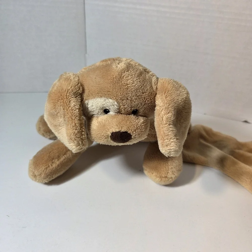 Baby Gund Spunky Huggybuddy Tan Puppy Dog Lovey Security Blanket / Spunky Dog Pl